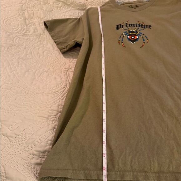 Primitive Skateboarding graphic t-shirt, brown with short sleeves. Size Medium - Picture 8 of 9